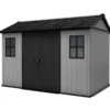 Casetta Keter Newton Plus da Giardino Box in Resina Grigio 230x350 cm