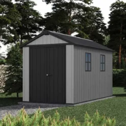 Casetta Keter Newton Plus da Giardino Box in Resina Grigio 230x350 cm