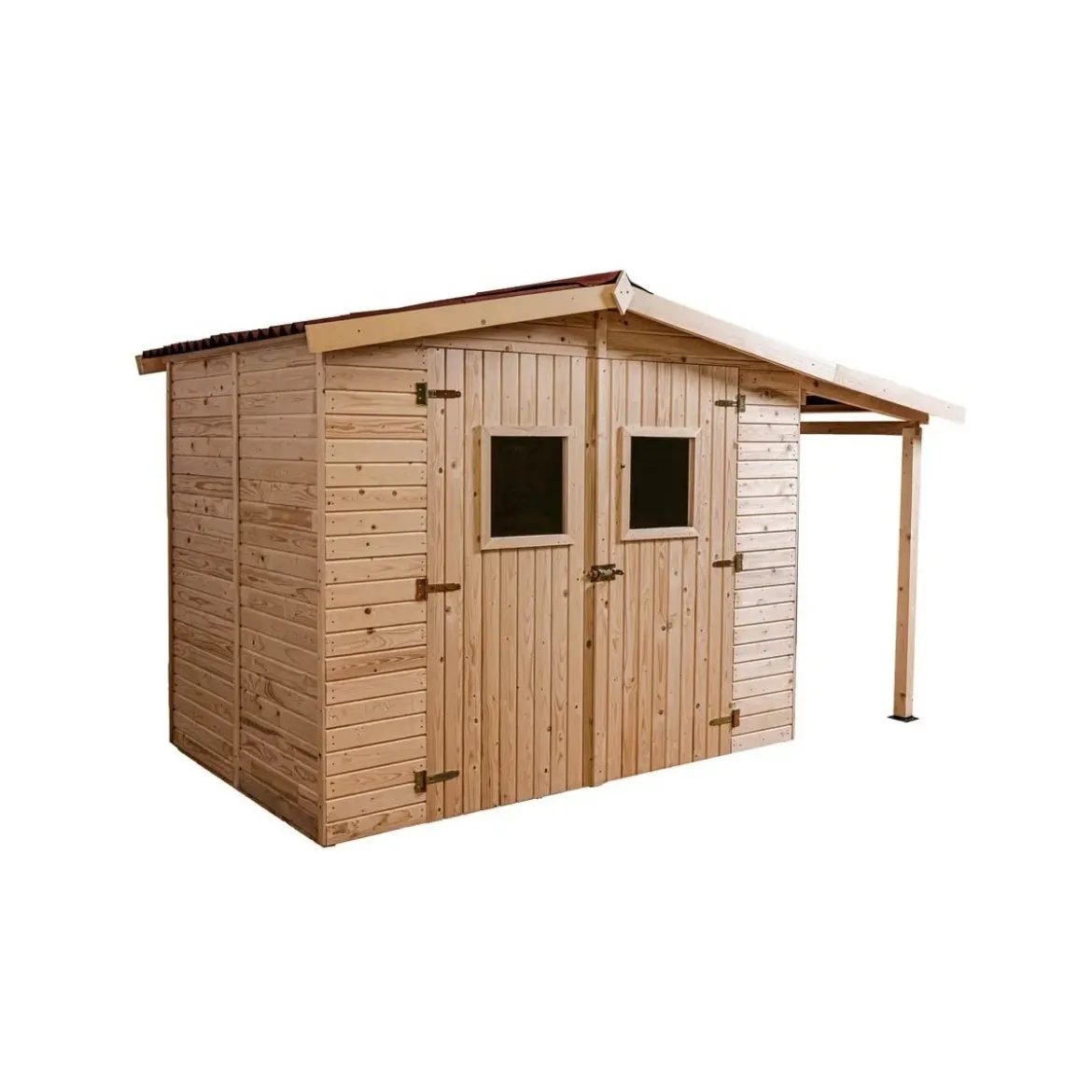 Casetta Legnaia 2.4x1.6 con Pavimento Interno in Legno Pannelli 16 mm Attrezzi