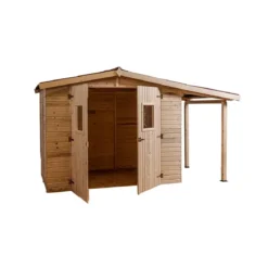 Casetta Legnaia 2.4x1.6 con Pavimento Interno in Legno Pannelli 16 mm Attrezzi