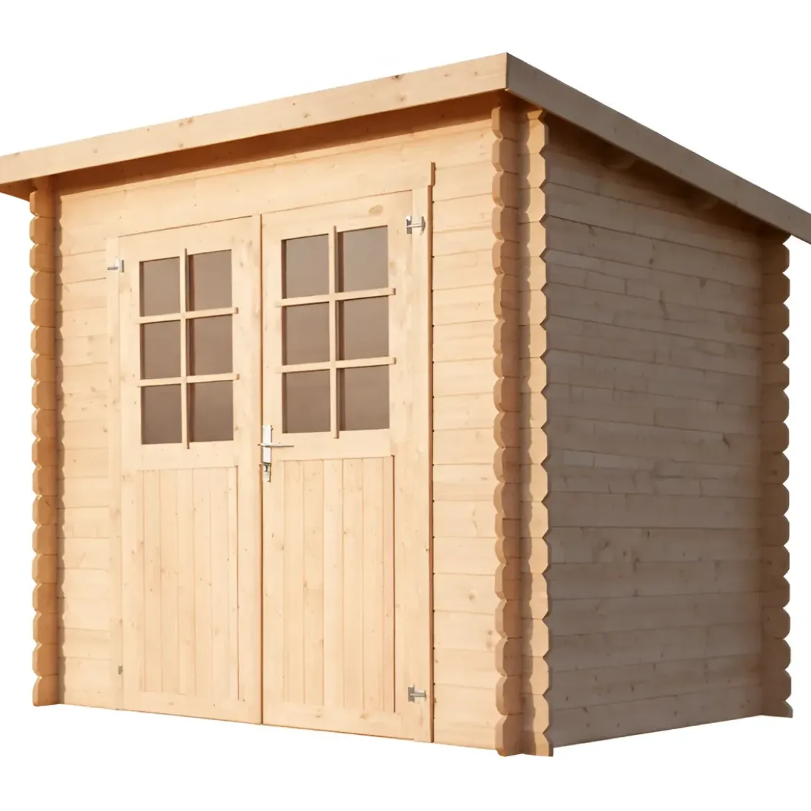 Casetta 28 mm in Legno 2.5x2 Giardino Attrezzi Blockhouse Box Ripostiglio Rimessa
