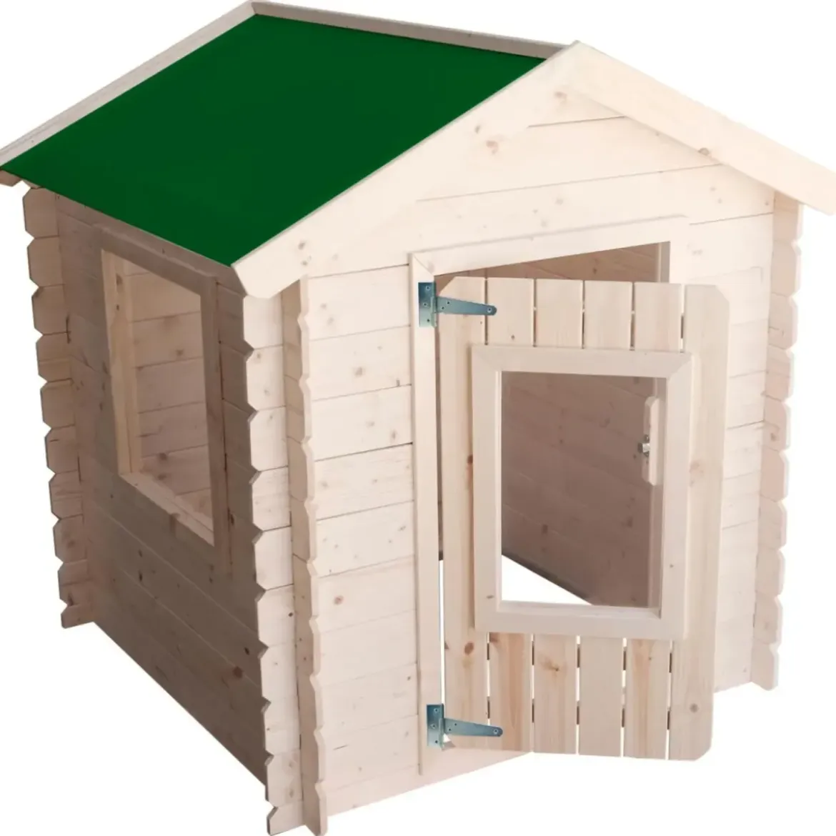 Casetta per Bambini in Legno Snoopy 98x98x112cm con Porta Finestrata