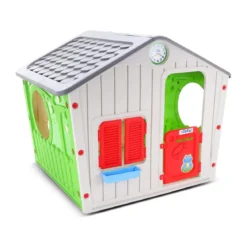 Casetta per Bambini in Plastica da Esterno Giocattolo in Resina Bimbi Giardino