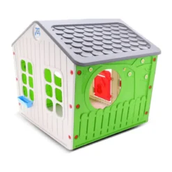Casetta per Bambini in Plastica da Esterno Giocattolo in Resina Bimbi Giardino