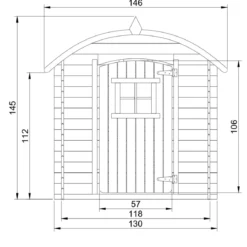 Casetta per Bambini Timbela in Legno Assemblabile da Esterno e Giardino