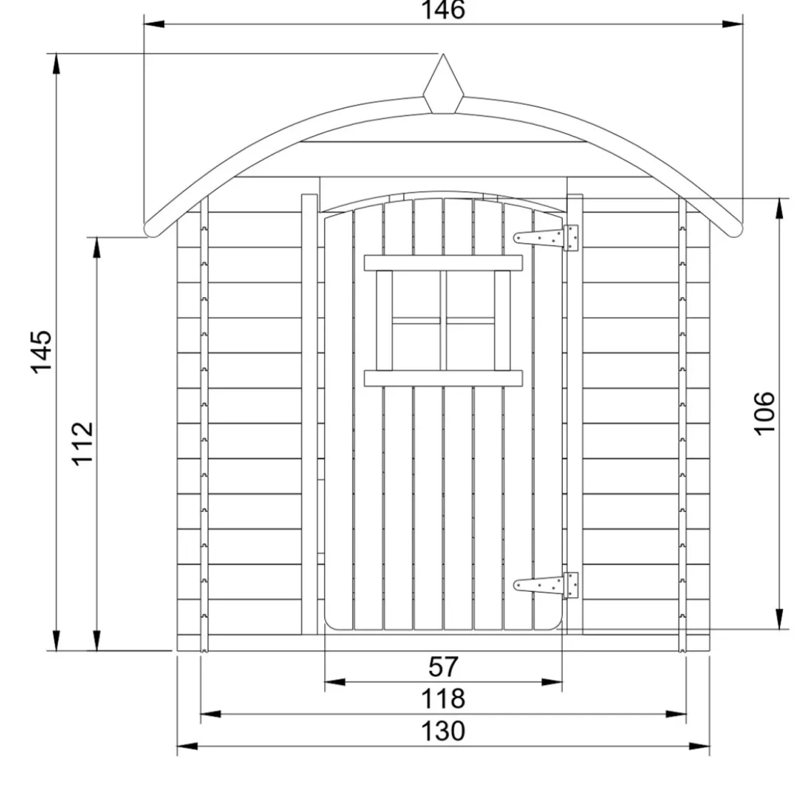 Casetta per Bambini Timbela in Legno Assemblabile da Esterno e Giardino