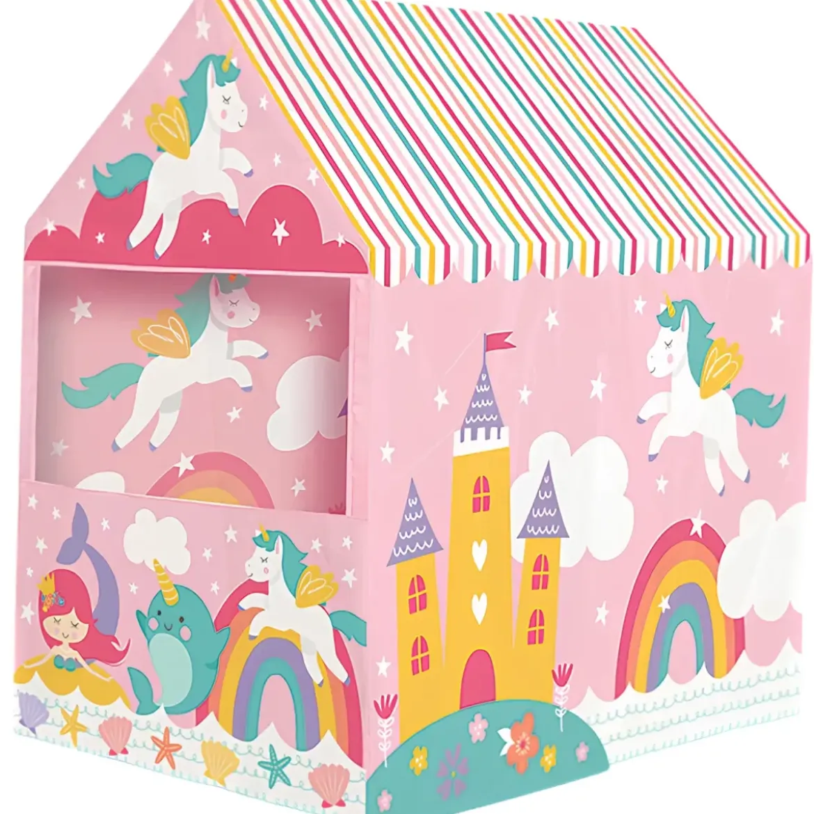 Casetta Tenda da Gioco Bambini Fantasy House 95x72x102 cm Pieghevole