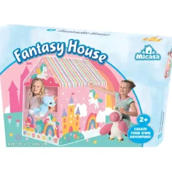 Casetta Tenda da Gioco Bambini Fantasy House 95x72x102 cm Pieghevole