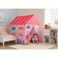 Casetta Tenda da Gioco per Bambini Pieghevole da Interno Cameretta