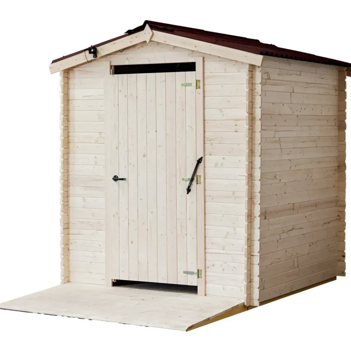 Casetta WC a Secco Legno Abete Persone con Mobilità Ridotta 210x221 cm