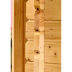 Casetta WC a Secco Legno Abete Persone con Mobilità Ridotta 210x221 cm