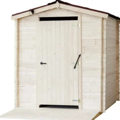 Casetta WC a Secco Legno Abete Persone con Mobilità Ridotta 210x221 cm