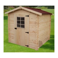 Casetta 2x2 in Legno 28 mm da Giardino Esterno per Attrezzi Blockhouse Rimessa