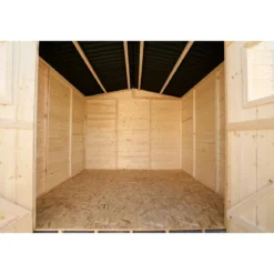 Casetta 2.4x2.4 in Legno Pannelli 16 mm da Giardino Esterno per Attrezzi Rimessa