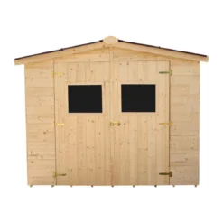 Casetta 2.4x2.4 in Legno Pannelli 16 mm da Giardino Esterno per Attrezzi Rimessa