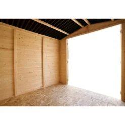 Casetta 2.4x2.4 in Legno Pannelli 16 mm da Giardino Esterno per Attrezzi Rimessa