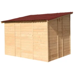 Casetta 2.8x2 in Legno Pannelli 16 mm Senza Pavimento Attrezzi Rimessa Giardino
