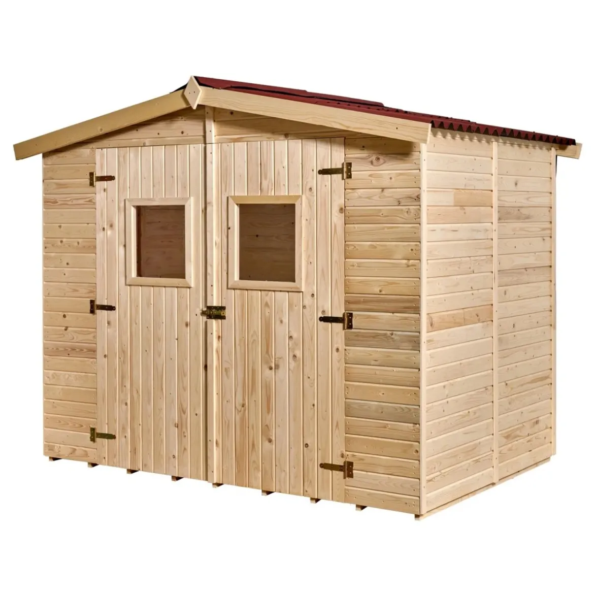 Casetta 2.4x1.6 in Legno Pannelli 16 mm con Pavimento Interno Attrezzi Giardino