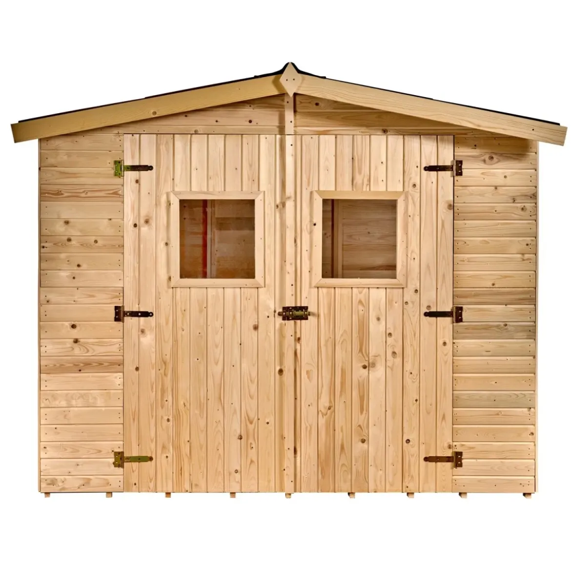 Casetta 2.4x1.6 in Legno Pannelli 16 mm con Pavimento Interno Attrezzi Giardino