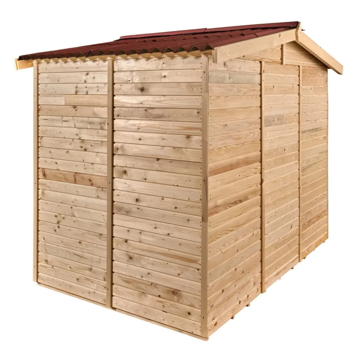 Casetta 2.4x1.6 in Legno Pannelli 16 mm con Pavimento Interno Attrezzi Giardino