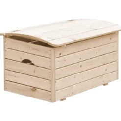 Cassapanca in Legno 15 mm Baule Contenitore Portagiochi FSC 76x43x47cm