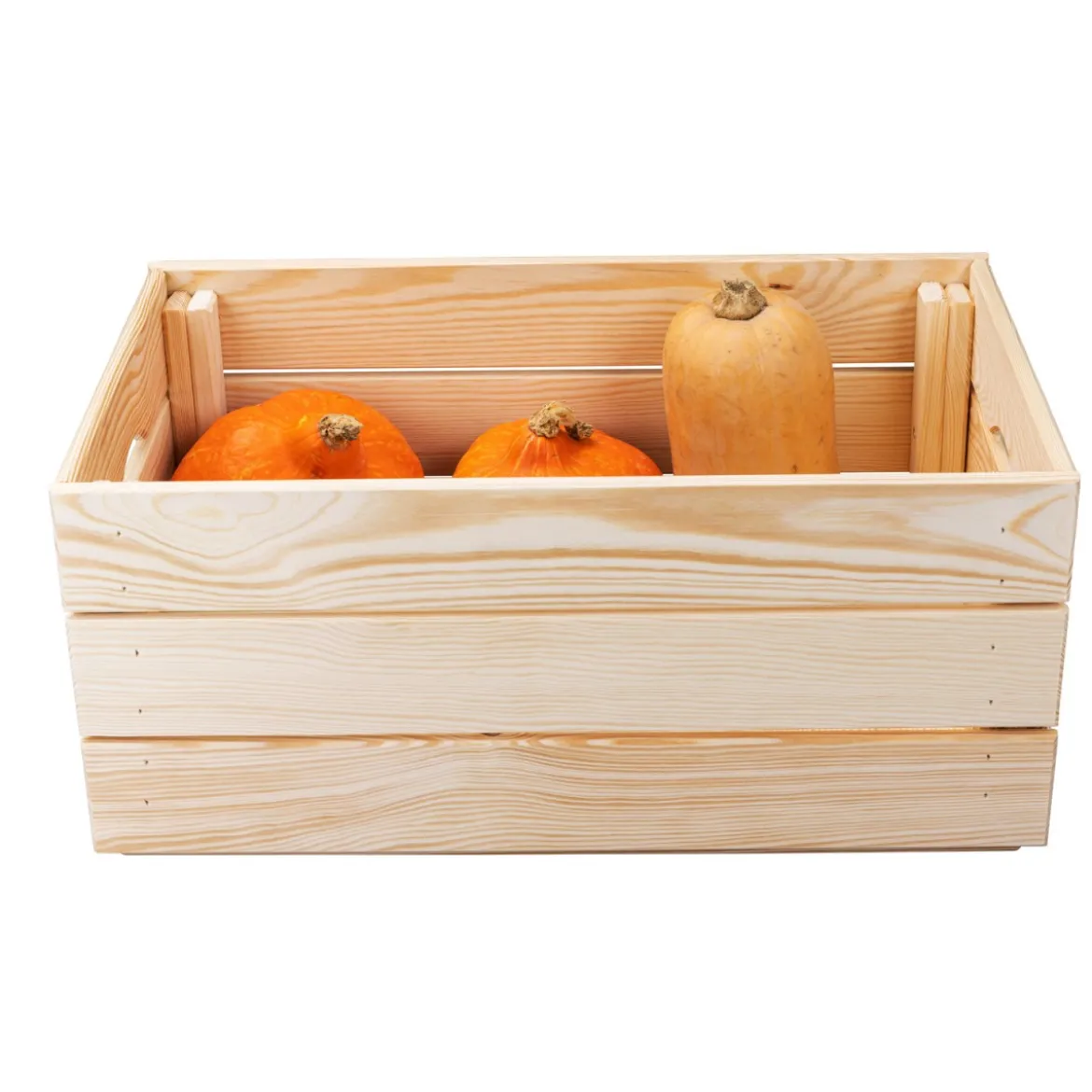Cassetta Frutta e Verdura Scatola in Legno Organizzatore Impilabile