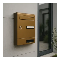 Cassetta Postale in Alluminio Bronzato Componibile per Interno