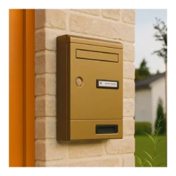 Cassetta Postale in Alluminio Bronzato Componibile per Interno