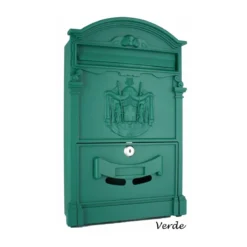 Cassetta Postale Verde da Esterno Condominio in Alluminio con Serratura