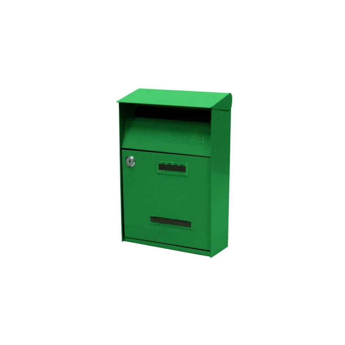 Cassetta Postale Verde da Esterno in Acciaio con Serratura e Tetto
