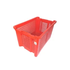 10 Cassette Raccolta Uva 40 Litri Fondo Chiuso per Vendemmia Cesta Multiuso Impilabile