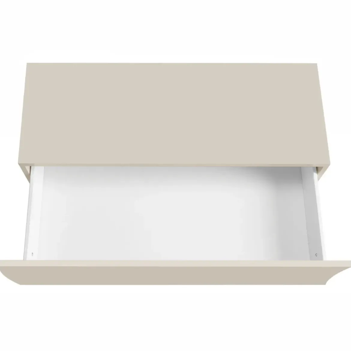 Cassettiera 4 Cassetti Madia in Legno Beige Cachemire Camera Ingresso