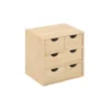 Cassettiera in Legno Mini 6 Cassetti 28X20X28 cm Multiuso