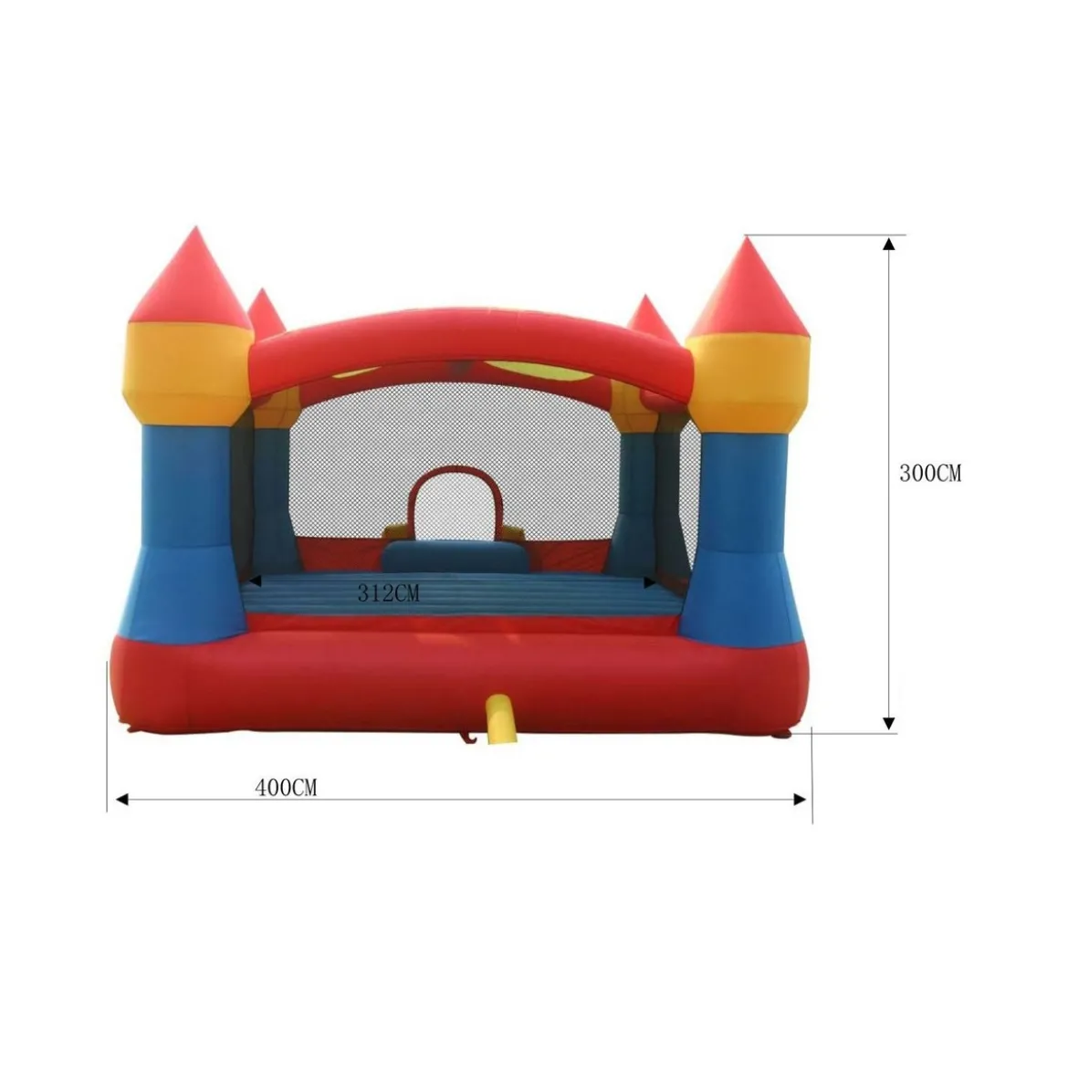 Castello Gonfiabile Gigante Scivolo Gioco Bambini Tappeto Saltarello Medioevo