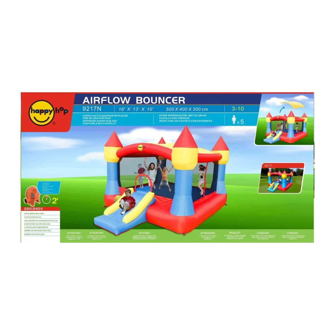 Castello Gonfiabile Gigante Scivolo Gioco Bambini Tappeto Saltarello Medioevo