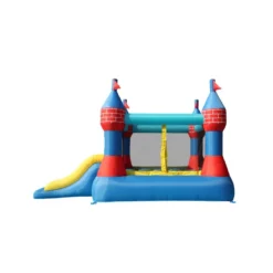 Castello Gonfiabile Grande Scivolo Doppio Gioco per Bambini Tappeto Saltarello