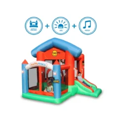 Castello Gonfiabile Musica House Scivolo per Bambini Vasca Palline Saltarello