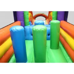 Castello Gonfiabile per Bambini Professionale con Scivolo e Ostacoli