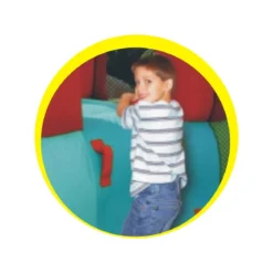 Castello Gonfiabile Scivolo per Bambini Gioco Vasca Palline Giardino Saltarello