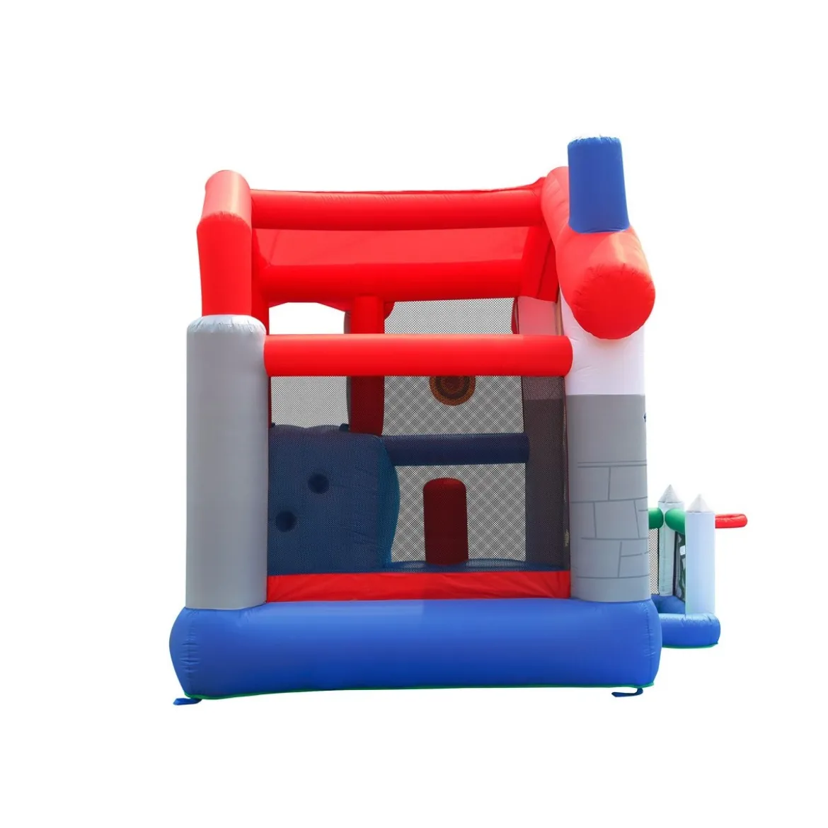 Castello Gonfiabile Scivolo per Bambini Big House Gioco Vasca Palline Saltarello