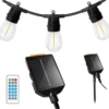 Catena Luci per Gazebo Pergole 10 LED Luce Solare Calda 5m Telecomando