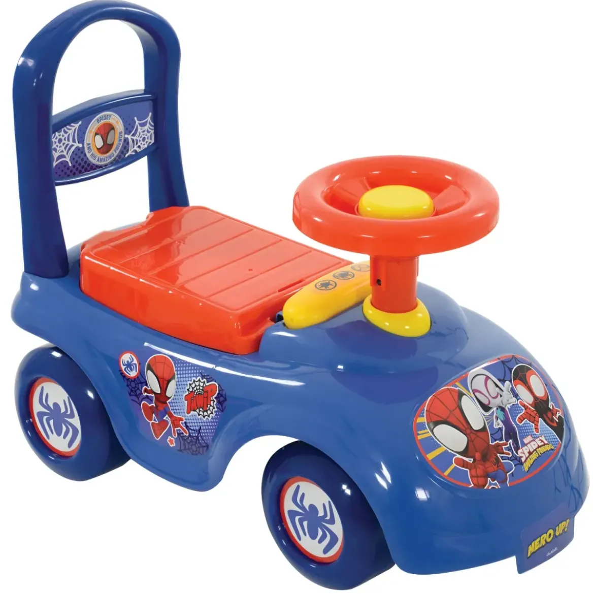 Cavalcabile Bambini Spiderman Marvel Portaoggetti Telefono Giocattolo