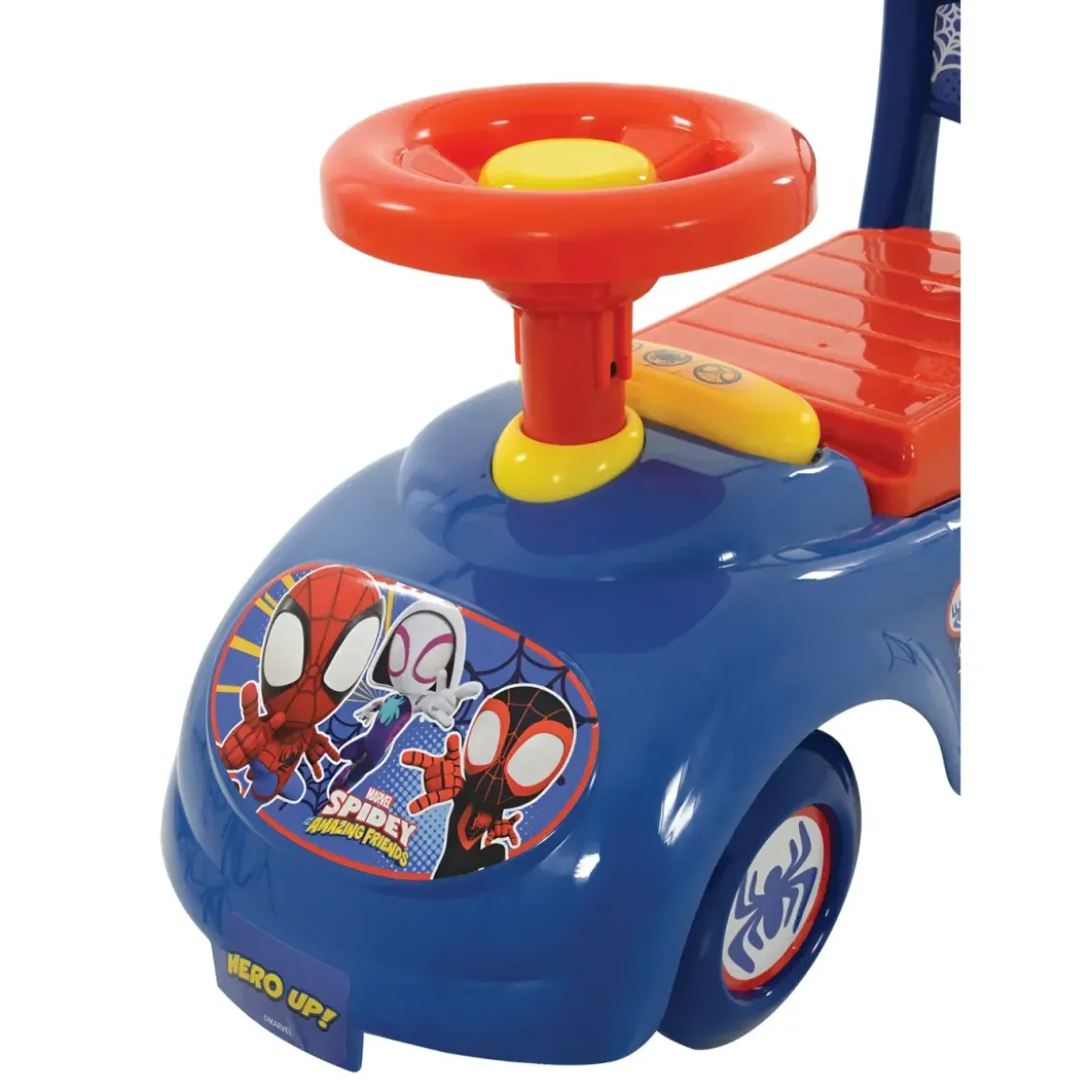 Cavalcabile Bambini Spiderman Marvel Portaoggetti Telefono Giocattolo