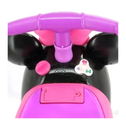 Cavalcabile per Bambini Minnie Rosa con Suoni Luci e Vano Portaoggetti