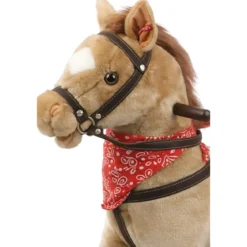 Cavallo a Dondolo per Bambini Giocattolo Cavalcabile con Ruote 2+