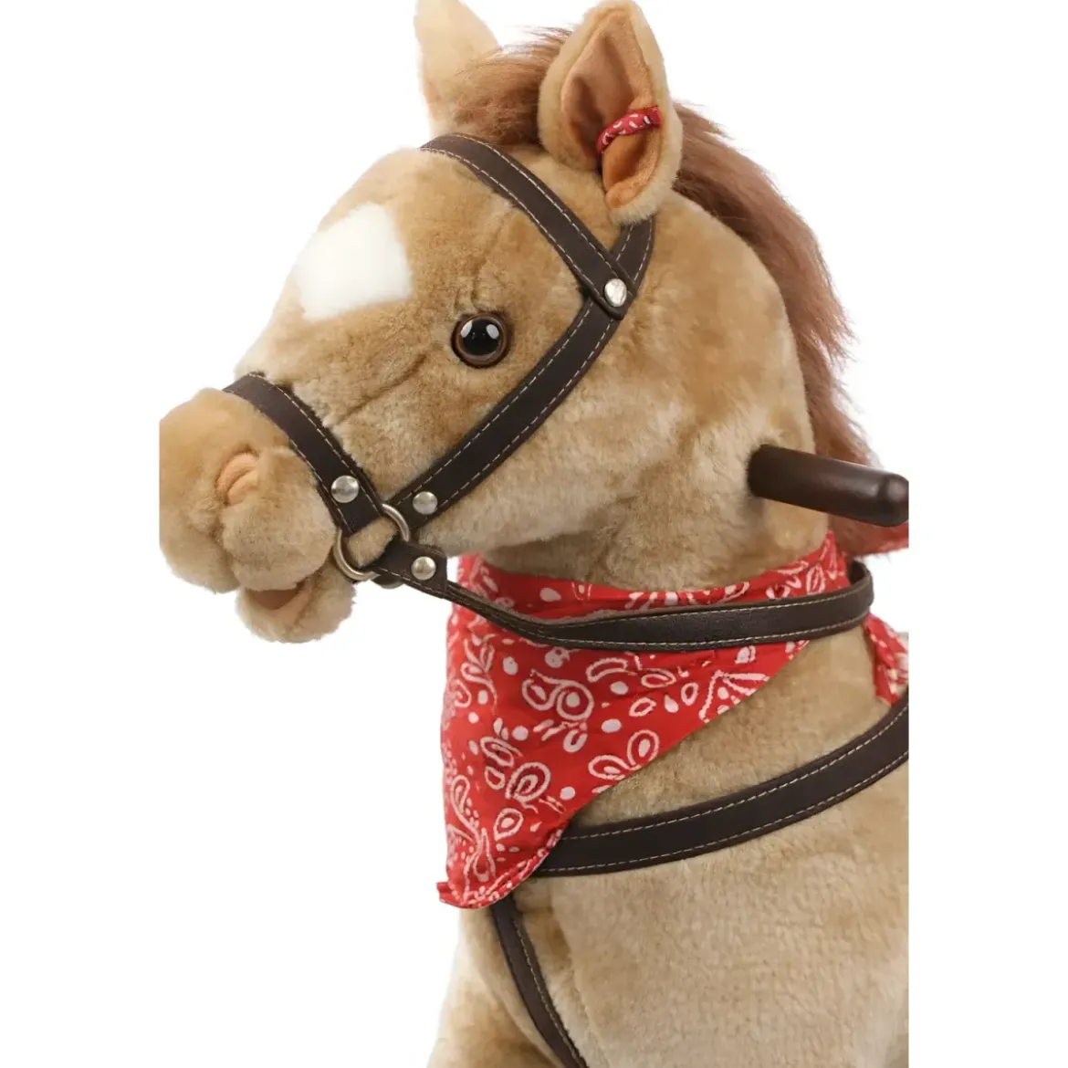 Cavallo a Dondolo per Bambini Giocattolo Cavalcabile con Ruote 2+