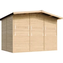 Chiosco con 3 Finestre Casetta in Legno 3x2 a Pannelli da Spiaggia Bar