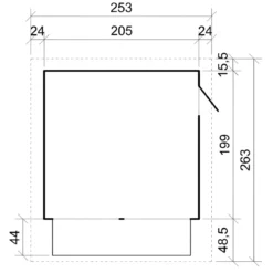 Chiosco in Legno 2x2 Bar da Spiaggia Giardino Casetta Finestra Basculante