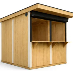 Chiosco in Legno 2x2 m Miele a Pannelli LP SmartSide Fiere Mercatini