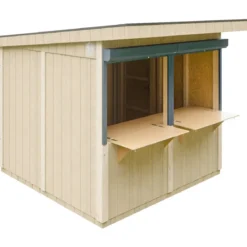 Chiosco in Legno 2x2 m Rosso a Pannelli LP SmartSide Fiere Mercatini